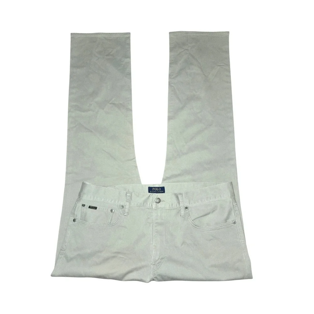 Polo‎ Ralph Lauren Pants Mens 36/34 Khaki Tan Stretch Straight Fit Twill Chinos